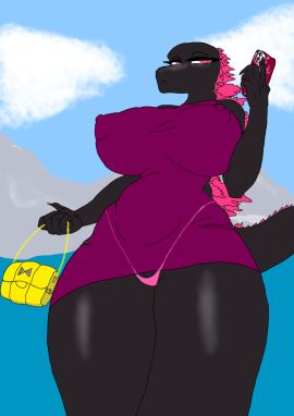 1girls breasts female godzilla godzilla_(series) godzilla_x_kong:_the_new_empire kaiju kaiju_girl low_quality tagme toho tohofuhai