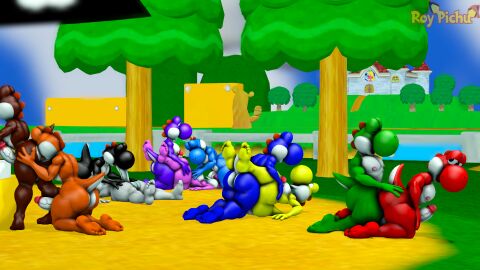 2024 3d 5_toes 69_position anal anthro big_penis black_yoshi blue_yoshi brown_yoshi clothing cyan_yoshi digital_media_(artwork) dinosaur doggy_style dr.ivopingasnik dragon erection extinct feet fellatio from_behind_position from_front_position genitals green_yoshi group group_sex hi_res humanoid legwear lgbt_pride lgbt_pride_month lying male male/male mario_(series) missionary_position mythological_creature mythological_scalie mythology nintendo nude on_back oral orange_yoshi orgy outdoors penile penis pink_yoshi prehistoric_species purple_yoshi red_yoshi reptile rimming roythepichu scalie sex source_filmmaker_(artwork) super_mario_bros. threesome toes white_yoshi wide_hips yellow_yoshi yoshi