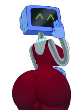 1girls 2d ass ass_focus ass_in_dress big_ass big_boobs big_breasts big_butt big_tits breasts cute dress female humanoid karen_plankton postblue98 robot robot_girl robot_humanoid screen_face spongebob_squarepants thick thick_thighs tv tv_head