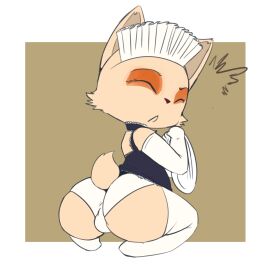 1:1 2024 anthro armwear ass balls balls_outline big_ass big_butt black_clothing black_dress border brown_background brown_body brown_fur brown_nose bubble_ass bubble_butt bulge closed_eyes clothed clothing crossdressing detailed_bulge dress elbow_gloves eye_markings eyes_always_closed facial_tuft femboy footwear fur garter_straps genital_outline gloves handwear hi_res humanoid kneeling league_of_legends legwear looking_back maid_headdress maid_uniform male markings multicolored_body multicolored_fur no_humans non-human non-human_only open_mouth perineum_outline prick_ears riot_games scut_tail short_tail simple_background socks solo tail tan_body tan_fur teemo teemo_(lol) tencent thick_thighs thigh_highs thigh_socks tuft two-tone_body two-tone_fur underwear uniform vono white_armwear white_border white_clothing white_elbow_gloves white_footwear white_garter_straps white_gloves white_handwear white_headdress white_legwear white_socks white_thigh_highs white_thigh_socks white_underwear yordle