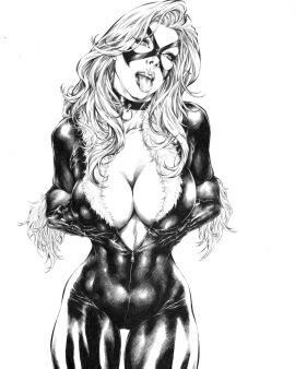 1girls 2024 alluring big_breasts black_and_white black_cat_(marvel) bodysuit breasts bursting_breasts catsuit choker cleavage collar curvy curvy_body curvy_female curvy_figure dacilio_costa digital_drawing_(artwork) digital_media_(artwork) ed_benes_studio enticing eyebrows felicia_hardy female female_only hands_on_breasts hips holding_breast horny horny_female hourglass_figure light-skinned_female light_skin lips looking_at_viewer marvel marvel_comics mask masked masked_female mature mature_female nails open_mouth pencil_(artwork) seducing sketch skin_tight spider-man_(series) superheroine teasing teasing_viewer temptation tempting tempting_viewer tight_bodysuit tight_clothes tight_clothing tongue tongue_out voluptuous voluptuous_female waist white_fur white_hair zipper zipper_down zipper_pull_tab