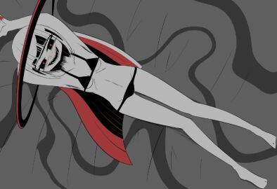 1girls black_eyes black_swimsuit female hakua_(rabuka) hiiragi_kirai lol mv_character ryuuseee ryuuseee_character smiling_at_viewer swimsuit swing white_hair