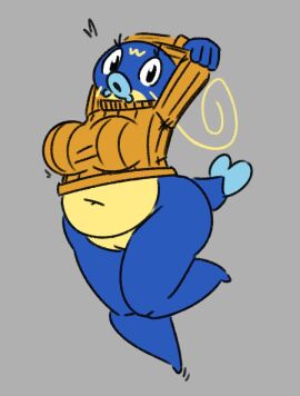 1girls anthro ass bottomless cathy_(junktrashman) female fish junkbag pokemon pokemon_(species) pokémon_(species) pussy scalie sweater tagme whiscash