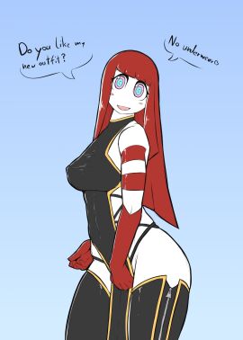 1girls ass ass_cheeks blush breasts clothed clothed_female clothing dialogue digital_drawing_(artwork) digital_media_(artwork) dress eyebrows eyelashes female female_focus female_only hand_on_crotch hand_on_hip hi_res line_art long_hair looking_at_viewer lumi_(species) multicolored_body multicolored_eyes no_panties open_mouth open_smile original original_character pinup pose posing pov quin-nsfw red_hair revealing_clothes scarlet_(quin-nsfw) shaded small_breasts smile smiling smiling_at_viewer solo solo_female solo_focus speech_bubble standing stockings talking_to_viewer text thick_thighs thighs white-skinned_female zipper