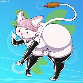 1boy armwear ass axoarts balls beanie bell bell_collar bent_over big_ass big_butt blush blush_lines cat cattail_(pvz) child_bearing_hips clothing collar curvy_figure domestic_cat elbow_gloves electronic_arts elemental_creature felid feline feline_humanoid felis femboy femboy_only feminine_male fingerless_gloves flora_fauna footwear fur furry furry_male furry_only genitals gesture gloves hand_gesture handwear hi_res huge_ass huge_butt latex latex_clothing latex_handwear latex_legwear legwear male mammal penis plant plantie plants_vs._zombies plants_vs_zombies popcap_games signature small_penis socks solo solo_femboy solo_male stinger_tail teapot_(body_type) thick_thighs thigh_highs thumbs_up toeless_footwear toeless_socks tongue tongue_out white_body white_fur