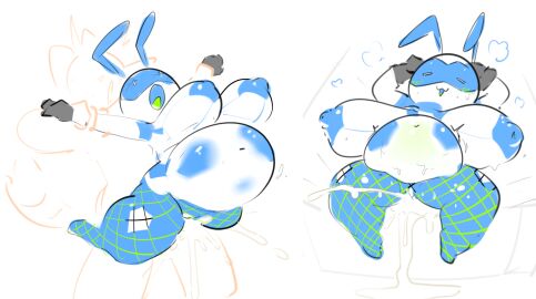2024 air_puff animate_inanimate ant antennae_(anatomy) anthro areola arm_grab arthropod ball2_(elpatrixf) belly big_belly big_breasts blue_areola blue_nipples bodily_fluids breasts clothing cum cum_drip cum_expulsion cum_from_pussy cum_in_pussy cum_inside cumflation dripping duo elpatrixf featureless_feet feet felid feline female fishnet_clothing fishnet_legwear generation_7_pokemon genital_fluids gloves_(marking) green_tongue grey_body hybrid hymenopteran inflation insects legwear male mammal markings multiple_images navel nintendo nipples open_mouth penetration penile penile_penetration penis penis_in_pussy pokemon pokemon_(species) pussy sex simple_background solo_focus standing standing_sex sweat sweaty_face tail thick_thighs tongue torracat torrapat vaginal_penetration white_background white_eyes