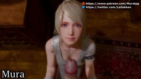 3d animated final_fantasy lunafreya_nox_fleuret mura_tpg tagme video