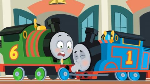 2boys accurate_art_style blowjob blush closed_eyes edit fellatio locomotive male oral percy_the_small_engine sucking suprised suprised_look thomas_and_friends thomas_and_friends_all_engines_go thomas_the_tank_engine train what young