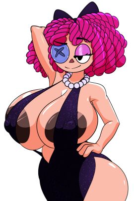 1girls alternate_breast_size areolae areolae_slip areolae_visible_through_clothing arm_behind_head big_areola big_breasts big_nipples black_bow black_dress bow breast_focus breasts breasts_bigger_than_head brown_areola brown_nipples button_eye button_eyes digital_circus doll doll_girl dress erect_nipples eyebrow_raise fancy_dress female female_only giant_breasts glistening glistening_body glistening_breasts glistening_nipples glistening_skin glitch_productions glitter_dress glossy glossy_body glossy_breasts glossy_nipples glossy_skin gooseworx hand_behind_head hand_on_hip hard_nipples huge_areolae huge_breasts humongous_breasts legs_out_of_frame light-skinned_female light_skin necklace nipple_bulge nipples nipples_visible_through_clothing pearl_necklace purple_eyelids purple_eyeshadow ragatha ragatha_(pub_outfit) ragatha_(tadc) ragatha_(the_amazing_digital_circus) ragdoll raised_eyebrows red_hair seductive seductive_eyes seductive_look seductive_pose seductive_smile shiny_body shiny_breasts shiny_nipples shiny_skin smile stringy_hair tadc the_amazing_digital_circus thick_thighs thighs upper_body upper_body_focus visible_nipples wallyroo wool_hair