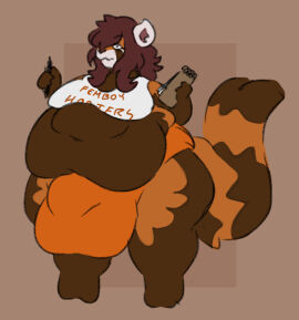 anthro anthro_focus anthro_male anthro_only ass big_penis femboy femboy_hooters furry huge_ass male mexifurfoof overweight penis thick_thighs wide_hips