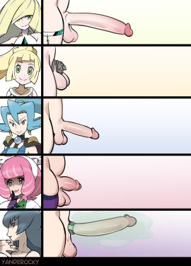 chart chastity chastity_cage chastity_device clair_(pokemon) flat_chastity_cage futa_only futanari intersex klara_(pokemon) lillie_(pokemon) lusamine_(pokemon) penis penis_chart penis_comparison penis_size_chart penis_size_comparison penis_size_comparison_meme penis_size_difference pokemon sabrina_(pokemon) sabrina_(pokemon_hgss) size_chart size_comparison small_penis yanderocky