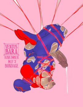 ass bara big_ass big_breasts big_penis bondage breasts cum_drip half-dressed jojoventus21 male male_only marvel marvel_comics miguel_o'hara muscular muscular_chest muscular_male penis yaoi