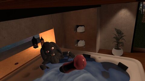 balls dinwar hobkin horsecock hot_tub hyper hyper_balls hyper_penis male penis pool small_but_hung vrchat