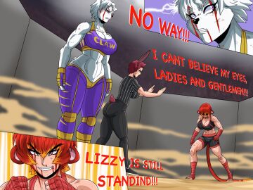 3girls animal_humanoid anthro big_ass big_breasts big_thighs breasts bust busty chest curvaceous curvy curvy_figure digital_media_(artwork) english_text female furry furry_female hips hourglass_figure huge_ass huge_breasts huge_thighs large_ass large_breasts large_thighs legs lizzy_(ninja-8004) mature mature_female multiple_females multiple_girls nina_(ninja-8004) ninja-8004 original original_character original_characters slim_waist thick thick_hips thick_legs thick_thighs thighs voluptuous waist white-skinned_female white_body white_fur white_hair white_skin wide_hips