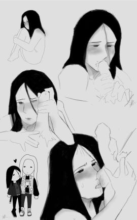 balls black_hair black_metal blowjob dead_(musician) euronymous gay licking_balls long_hair male mayhem_(band) oystein_aarseth penis per_ohlin real_person