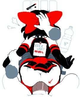 1femboy 2boys 2d 2d_(artwork) anal anal_sex arm_gloves arrow_(symbol) arrow_pointing_to_ass ass bare_shoulders big_ass big_penis body_writing bottle bow bowtie collar condom dizzyspells doggy_style dubious_consent elbow_gloves femboy femboy_penetrated free_use from_behind gay gay_sex gloves goth goth_femboy grabbing gym hair_bow hair_ornament head_grab holding_head male male/male male_only male_penetrated male_penetrating male_penetrating_femboy male_penetrating_male male_pov marker microskirt miniskirt monochrome no_panties on_floor onomatopoeia original original_character penetration penile_penetration penis pixel_art pleated_skirt pov pov_male pushing_down red_hair_bow rough_sex safe_sex scythe_(dizzyspells) sex skirt spiked_collar tally_mark thick_ass thick_thighs thighhighs thighs uncensored water_bottle white_background