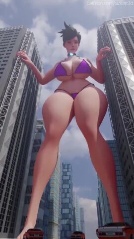 1girls 3d 3d_(artwork) animated big_breasts bikini blizzard_entertainment breasts brown_hair brown_hair_female brunette_female brunette_hair crush destruction european european_female expansion female female_focus female_only giant_female giant_woman giantess gts huge_boobs huge_breasts lena_oxton light_skin light_skinned_female overwatch overwatch_2 purple_bikini sizeart3d solo solo_female solo_focus stomp tagme thick_thighs thighs tracer twitter_link video video_game_character voluptuous voluptuous_female walking