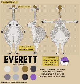 5_fingers absurd_res armwear ass big_ass big_breasts big_butt blonde_hair bonkedgrumpus bottomwear bouquet breasts butt_shelf cellulite clothing cutoffs denim denim_bottomwear denim_clothing everett_(garsupial) eyeshadow female fingers fishnet_armwear fishnet_clothing fishnet_topwear flower giraffe giraffid girly grey_body hair hi_res hooved_toes hooves huge_ass huge_butt hyper hyper_ass hyper_butt hyper_hips lips makeup mammal mannequin model_sheet plant purple_eyes purple_eyeshadow purple_makeup shorts simple_background solo tail tail_tuft text thick_thighs topwear tuft wide_hips yellow_background