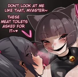 blowjob blowjob_face female femboy femboy_on_female femboydom hyper_ass hyper_breasts hyper_butt hyper_penis iyarin male mieramommy ntr pubic_hair tagme threesome video