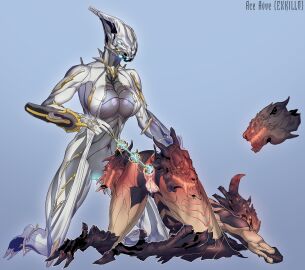 aceavoeexkillo anal anal_beads anal_sex anus ass female helping_hand pussy pussy_juice valkyr_(warframe) valkyr_prime_(warframe) voruna_(warframe) warframe