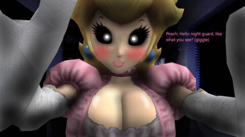 1girls 3d big_breasts black_eyes blonde_hair blue_earrings breasts dialogue do_you_like_what_you_see entity female five_nights_at_wario's five_nights_at_wario's:_origins five_nights_at_wario's_2 five_nights_at_wario's_4 five_shows_at_wario's five_shows_at_wario's:_director's_cut fnaw ghost ghost_girl gloves glowing_eyes long_blonde_hair long_hair looking_at_viewer male male_pov mario_(series) nightmare_fuel nightmare_waifu nintendo peach.exe peach_(fnaw) pink_dress pov princess princess_peach princess_peach_(five_nights_at_wario's) royalty smile smiling smiling_at_viewer spirit talking_to_viewer white_pupils
