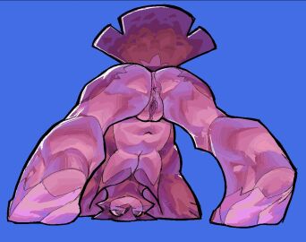 2025 all_fours anthro anus ass avian beak biped bird digital_media_(artwork) digital_painting_(artwork) female flat_chested genitals looking_at_viewer navel nsfuwu4 owl painting_(artwork) presenting presenting_hindquarters pussy raised_tail rear_view simple_background solo tail