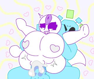 comission cum_in_pussy cumflation female from_behind fucked_silly heart-shaped_pupils itisspermo original_character pussy spermo_(itisspermo)