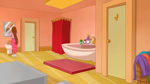 animated ass big_ass big_breasts breasts brown_hair discreenvision female game_cg inusen milf_boom tagme