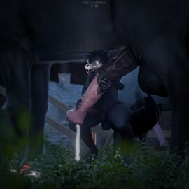 1:1 2025 3d absurd_res animal_genitalia animal_penis anthro balls big_balls big_penis black_body black_fur black_hair bodily_fluids bone breath canid canine canine_genitalia canine_penis canis crouching cum da.nilkaz_(modeler) dripping duo equid equine equine_genitalia equine_penis erection extreme_size_difference far feral_on_male fur genital_fluids genitals glowing glowing_eyes hair hi_res holding_penis horse knot leaking_precum looking_at_viewer mal0 male malo mammal monster night nude open_mouth panting penis porkingmane precum precum_drip precum_string scp-1471 scp-1471-a scp-1471-a_(da.nilkaz) scp_foundation size_difference skull skull_head tail text tongue tongue_out vein veiny_penis watermark