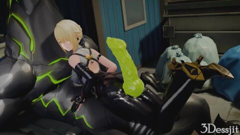 3dessjit ass ass_focus big_butt big_penis evelyn_chevalier in_clothes leggings monster monster_cock tagme thick_thighs thigh_sex video zenless_zone_zero