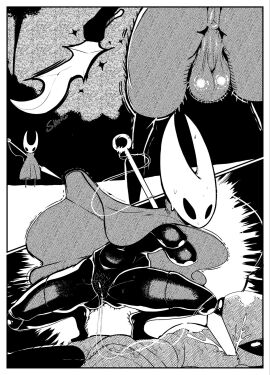 1girls 2_horns alternate_body_type alternate_breast_size arthropod artist_name big_ass big_breasts big_butt black_body black_skin breasts bubble_ass bubble_butt bug bug_girl female female_only hollow_knight hollow_knight:_silksong hornet_(hollow_knight) large_ass large_breasts large_butt silksong spooki spookiarts team_cherry