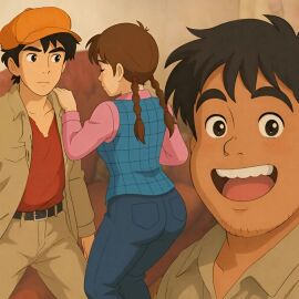 ai ai_generated animated ashita_no_joe joe_yabuki noriko_hayashi tagme video