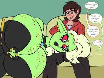 1boy 1girls big_breasts breasts cosmicdataworld disney disney_channel female gigantic_breasts huge_breasts lord_dominator male marco_diaz star_vs_the_forces_of_evil thornbrusha wander_over_yonder wholesome