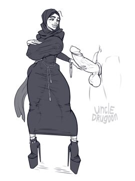 1girls 2024 admiring_penis animated anklet balls bimbo boobs_bigger_than_head breasts breasts_bigger_than_head cock_ring female fully_clothed gif heavy_balls heels high_heels hijab hood huge_breasts huge_cock large_lips male monochrome muslim nipple_piercing nipples nipples_visible_through_clothing partial_male penis piercing platform_heels precum stiletto_heels stroking_penis tagme thick_lips thick_thighs tight_dress uncledrugoon very_high_heels wide_hips