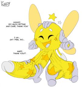 2d adorable artist_name ball_with_hyper_features balls balls_fondling balls_grab big_balls big_penis closed_eyes cute dialogue digital_media_(artwork) disembodied_hand erection fairy fairy_wings flying front_view genitals glans group hand_holding handjob headpat hi_res huge_balls huge_cock humanoid_genitalia hyper hyper_balls hyper_fairies hyper_penis kiffy_(artist) male male_only markings moaning nude open_mouth orb penis petting sagging_balls simple_background size_difference solo_focus speech_bubble star_marking starr_(onyx666) stubby_arms text thick_thighs tongue two-handed_handjob vein veiny_penis white_background wings yellow_body