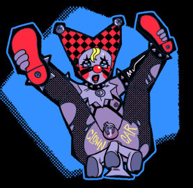 2025 5boys ahe_gao balls blonde_hair body_writing chastity_cage cherishedlemon clown clown_makeup clown_shoes femboy flat_chastity_cage gay harness jester_hat male male/male/male/male/male male_only nipple_piercing nipples original original_character piercing precum quadruple_anal spiked_anklet spiked_collar sweat sweatdrop testicles torn_fishnets torn_leggings twink yaoi