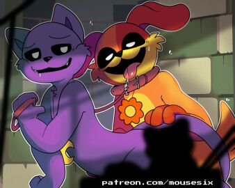 anthro anthro_on_anthro anthro_only canine catnap catnap_(poppy_playtime) critters_(poppy_playtime) dogday dogday_(poppy_playtime) doggy domestic_cat domestic_dog feline furry_only male male/male mousetrapad no_humans orange_fur orange_skin poppy_playtime poppy_playtime_(chapter_3) purple_fur purple_skin sex smiling_critters tagme