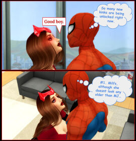 1boy 1girls ass athletic athletic_female athletic_male avengers big_ass big_breasts bottom_heavy breasts bust busty chest comic curvy digital_media_(artwork) female female_focus fit fit_female fit_male hero heroine hips hourglass_figure huge_ass huge_breasts human large_ass large_breasts legs light-skinned_female light-skinned_male light_skin lips male male/female marvel marvel_comics mature mature_female milf mother mutant_(marvel) peter_parker pof3445 scarlet_witch slim_waist sorceress spider-man spider-man_(series) story straight superhero superheroine thick thick_hips thick_legs thick_thighs thighs top_heavy voluptuous waist wanda_maximoff wide_hips witch