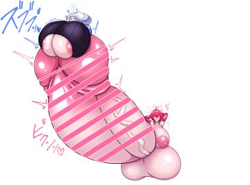 1futa 1girls :q ahoge areolae arms_behind_head balls balls_bigger_than_body balls_bigger_than_head balls_bigger_than_torso balls_vore bar_censor black_outline blank_background blue_and_white_hair blue_hair blue_heart blush blushing breasts breasts_bigger_than_head censored censored_penis center_opening clothed clothed_female clothed_female_nude_futa clothing cock_vore colored_text commission completely_nude cum_vore duo enormous_penis erect_penis erection eyebrows eyebrows_visible_through_hair eyelashes eyes_closed female forehead_gem forehead_jewel futa_on_female futanari grin grinning hands_behind_head hands_on_penis heart heart_symbol hearts hearts_around_head hi_res hidden_face high_resolution highres horns hot_pink_hair huge_areolae huge_breasts human hyper hyper_balls hyper_breasts hyper_penis intersex japanese_text latex_armwear light-skinned_female light-skinned_futa light_skin massive_balls mostly_clothed mostly_clothed_female mostly_nude multicolored_hair naked_gloves nipples no_dialogue nude nude_futa original original_character original_characters outline partial_vore partially_visible_areolae penis penis_bigger_than_body pink_heart pointless_censoring polaris_038 puffy_nipples sequence shaded shadow shiny shiny_body shiny_breasts shiny_clothes shiny_hair shiny_horns shiny_penis shiny_skin simple_background sinking sleeveless sleeveless_sweater sleeveless_turtleneck standing sweater text toothy_grin transparent_background turtleneck turtleneck_sweater vein veiny_penis voluptuous voluptuous_female voluptuous_futa vore white_and_blue_hair white_background white_hair