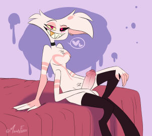 1boy 2024 4_arms 4_fingers abstract_background amazon_prime angel_dust angel_dust_(hazbin_hotel) anthro arachnid arthropod artist_name balls bed bedroom_eyes chest_tuft demon digital_drawing_(artwork) digital_media_(artwork) erection eyelashes femboy fingers fluffy_chest foreskin fur furniture genitals girly gold_(metal) gold_tooth hair hazbin_hotel hazbin_hotel_(season_2) heart_symbol hellaverse heterochromia hi_res looking_at_viewer male male_only mandyfoxy multi_arm multi_limb multicolored_body multicolored_fur narrowed_eyes nude on_bed penis pink_body pink_eyes pink_fur seductive sharp_teeth signature sitting smile solo spider spider_demon teeth tuft two-tone_body two-tone_fur uncircumcised vivienne_medrano vivziepop white_body white_fur white_hair