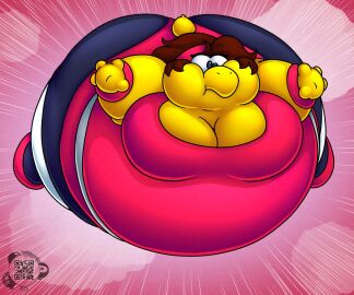 ass big_ass big_breasts breasts bubble_ass bubble_butt cleavage female huge_ass huge_breasts inflation spherical_inflation thick_thighs wide_hips yoshierine