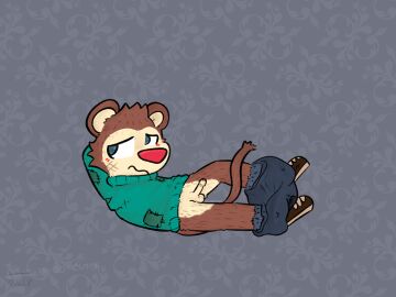 1boy alternate_version_available anthro_male anthro_monkey arm_behind_head artist_upload billy_(max_design_pro) blush brown_fur cheek_fluff clothed clothes cock cub cub_male cute dick felixmcfurry foreskin furry furry_male furry_only grey_background hand_behind_head haplorhine homeless inviting inviting_to_sex laying laying_down laying_on_ground looking_away looking_away_from_viewer male male_only max_design_pro max_design_prooo maxdesignpro monkey nervous pants_around_ankles pants_down patches pattern_background patterned_background penis pinup pinup_pose poor posted_by_artist primate shoes shy simple_background sock_monkey solo solo_male stitches sweater tagme uncircumcised uncircumcised_penis uncut yiff young young_male youtube youtube_shorts