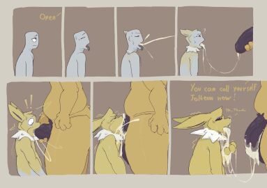 2024 4_fingers ambiguous_gender ambiguous_species anthro anthro_on_anthro balls big_balls big_penis biped black_balls black_eyes black_foreskin black_glans black_penis black_pubes bodily_fluids closed_eyes cum cum_from_mouth cum_from_nose cum_in_mouth cum_in_nose cum_inside cum_on_hand cum_string cumshot deepthroat dialogue duo eeveelution ejaculation ellipsis english_text erection excessive_cum excessive_genital_fluids exclamation_point fellatio fingers flaccid foreskin fur generation_1_pokemon genital_fluids genitals glans hand_on_penis hi_res holding_penis humanoid humanoid_genitalia humanoid_penis interspecies itisd9 jolteon looking_at_genitalia looking_at_penis looking_down looking_up male male/ambiguous mane multicolored_body multicolored_fur nintendo nude open_mouth oral oral_penetration penetration penile penis pokemon pokemon_(species) pokephilia pubes question_mark questionable_consent sequence sex shocked side_view size_difference slightly_chubby slightly_chubby_anthro slightly_chubby_male standing standing_fellatio surprised_expression teeth text thick_thighs tongue tongue_out transformation two-tone_body two-tone_fur uncircumcised white_body white_eyes white_fur white_mane white_skin yellow_body yellow_fur