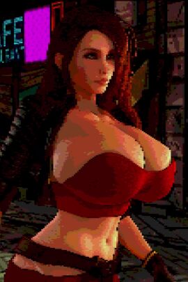 1girls 3d 3d_animation alternate_breast_size animated asymmetrical_hair big_breasts big_hair big_hips blaze_fielding breasts breasts_bigger_than_head brown_hair brown_hair_female cleavage clothed clothed_female cropped_jacket female female_only female_solo filter hips huge_breasts human human_female human_only jacket jiggle jiggling jiggling_breasts large_breasts large_hips long_hair longer_than_10_seconds midriff open_jacket pixel_art shorter_than_30_seconds slim_waist small_waist solo solo_female streets_of_rage streets_of_rage_4 tagme top_heavy tube_top tubetop upper_body vaako video walk_cycle walking wide_hips