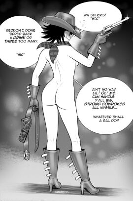 1girls ass breasts cowgirl female jane_abigail_mori nude tagme text walkingdeadmann