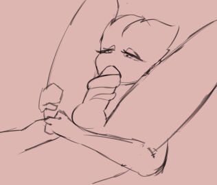 animated duo female hi_res kristen_(vrtstx) long_tongue male male/female tongue tongue_out tongue_out_blowjob tonguejob unfinished vrtastx