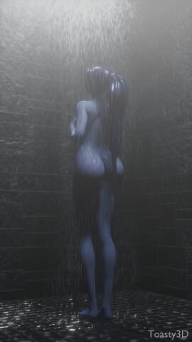 1girls 3d artist_name ass back_view bathroom blender blizzard_entertainment curvy female no_sex nude nude_female overwatch overwatch_2 shower showering solo solo_female standing toasty3d viewed_from_behind watermark wet wet_body widowmaker