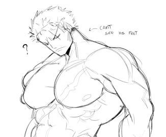 1adult 1boy 2023 adult_only bara black_and_white bluefriedchick earring earring_only earrings earrings_only human_art line_art male male_focus male_nipples male_only muscular muscular_chest muscular_male nipples no_ai no_background no_text one_piece pectorals question_mark roronoa_zoro scar scar_across_eye scar_on_body scar_on_chest scar_on_face scars short_hair sketch solo solo_human solo_male yaoi