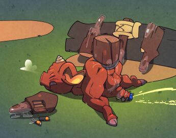 anal_masturbation anus argon_vile ass ass_up balls battery blin_(tloz) blush bodily_fluids bokoblin breath breath_of_the_wild club_(weapon) cum furry gay_orgy genital_fluids genitals hi_res horn huge_instertion improvised_dildo improvised_sex_toy log lube male male_focus male_only male_penetrated masturbation melee_weapon nintendo non-human non-human_only orgasm outside penile penile_masturbation penis red_body solo the_legend_of_zelda toony weapon weapon_masturbation weapon_penetration wood