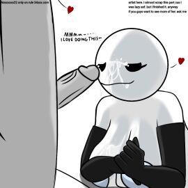 2024 2d black_armwear blue_nipples bubble_(the_amazing_digital_circus) cum_on_face female glitch_productions male noxxxxxx22 the_amazing_digital_circus unknown_male